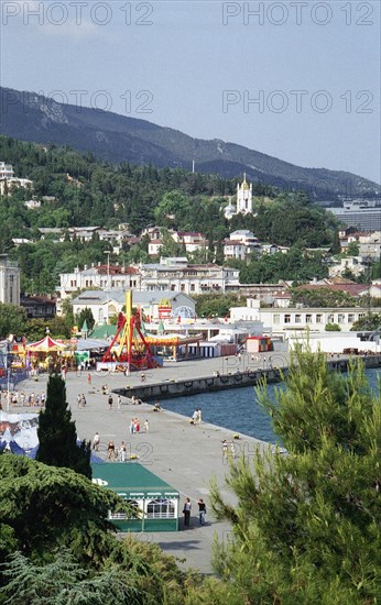 Yalta, black sea resort, ukraine, 1990s.