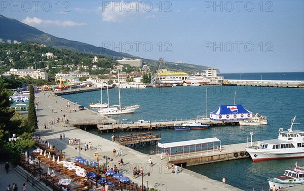 Yalta, black sea resort, ukraine, 1990s.