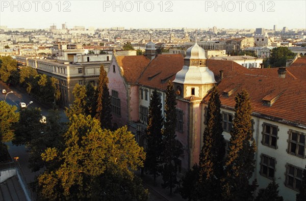 The center of the city of baku, azerbaijan, late 1990s.