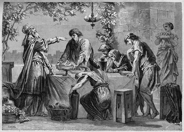 Religion The Holy Bible. Israelite's supper