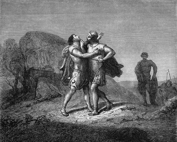 Religion The Holy Bible. Joab kills Amasa