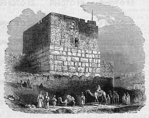 Religion The Holy Bible. Tower of David in jerusalem