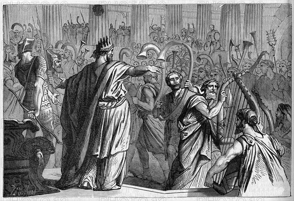 Religion The Holy Bible. David's cantors and musicians