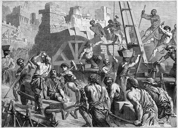 Religion The Holy Bible. A reconstruction of Jerusalem