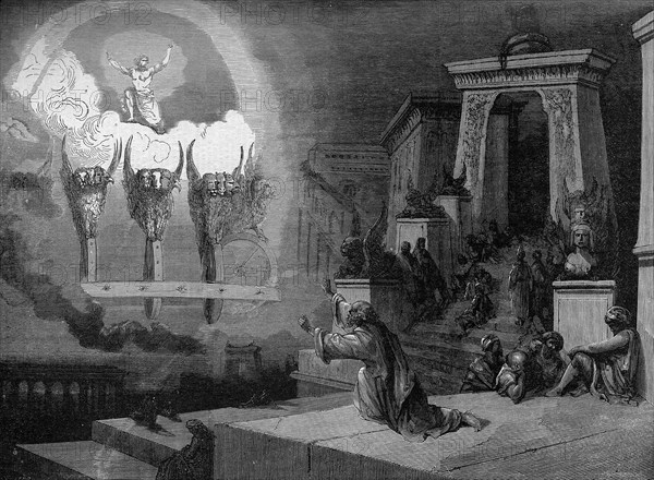 Religion The Holy Bible. The vision of the four animals