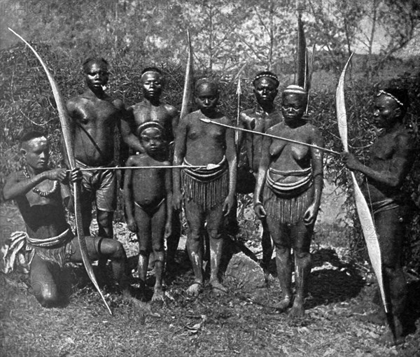 Historical Geography. 1900. India. Andamanese: people to whom civilization means extintion.