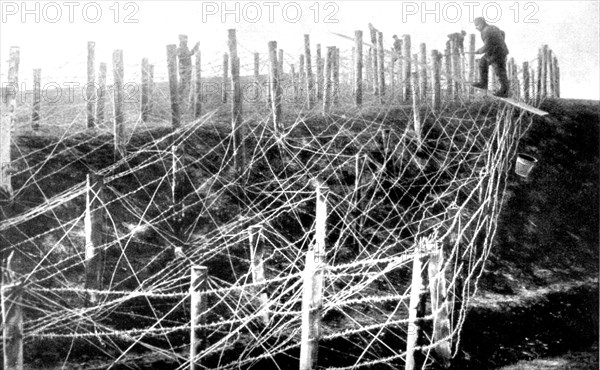WWI World War One 1914 1918 Barbed wire camp