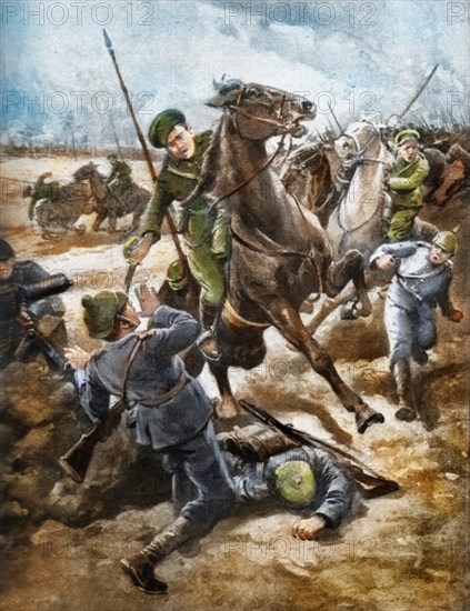 Cossacks rout Germans 1916