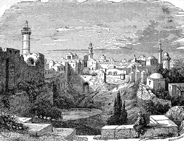 Pool Of Bethesda Is A Pool Of Water In The Muslim Quarter Of Jerusalem