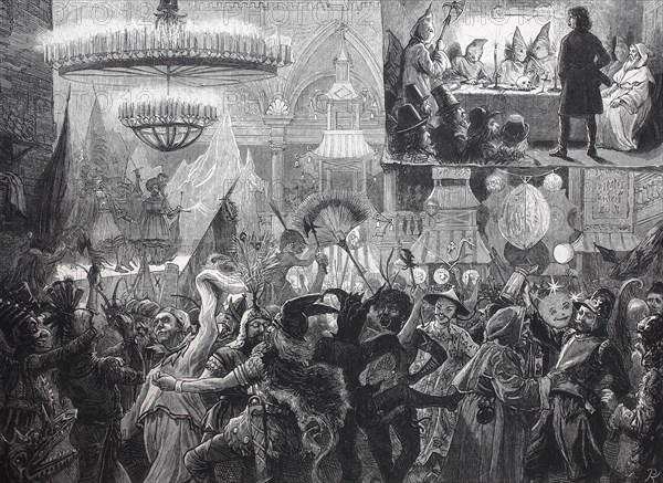 An Artist'S Carnival Ball In England
