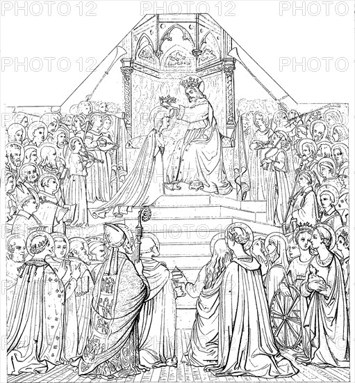 Coronation Of The Virgin Or Coronation Of Mary Is A Subject In Christian Art