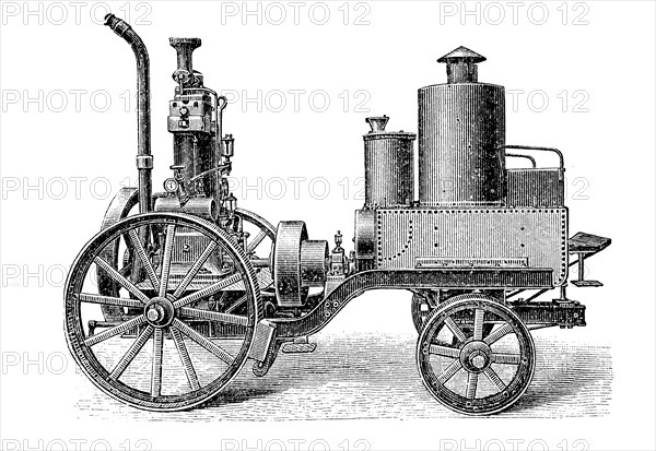 Kerosene Engine Used In A Traction Engine