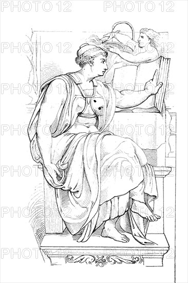 Erythraean Sibyl Was The Prophetess Of Classical Antiquity Presiding Over The Apollonian Oracle At Erythrae