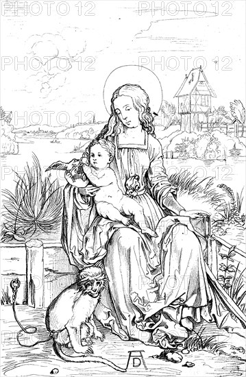 Mary With The Child By Albrecht Dürer