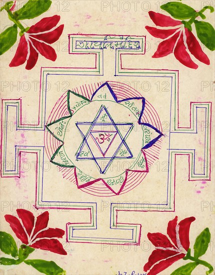 Yantra dedicated to Goddess Gayatri