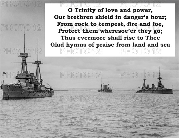 A verse from the navy hymn "Eternal Father