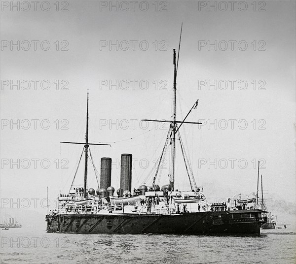 Naval battle ship HMS Hawke