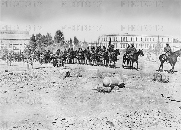 Magic lantern slide  WW1