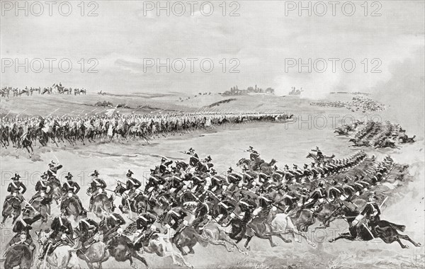 Prussian and Austrian cavalry at The Battle of Königgrätz