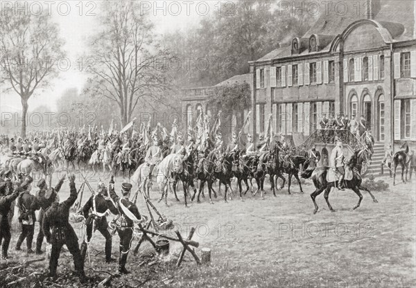 The surrender of the French army to the Prussians at Metz by Marshal Bazaine