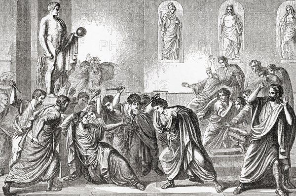 The murder of Julius Caesar