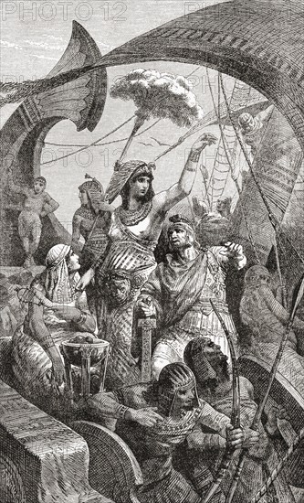 Cleopatra at the Battle of Actium