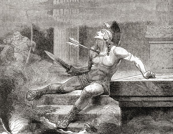 The death of Alcibiades at the hands of Lysander and the Spartans