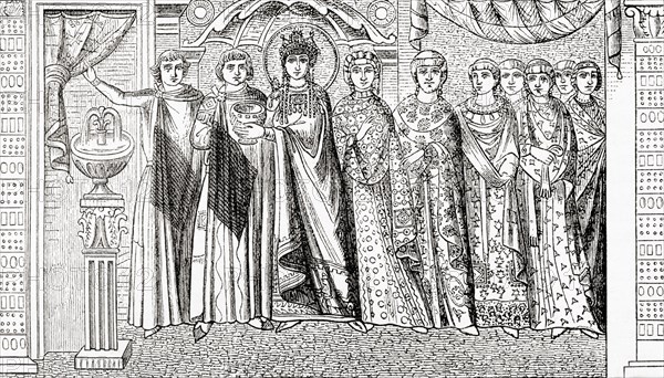 The Empress Theodora and her attendants