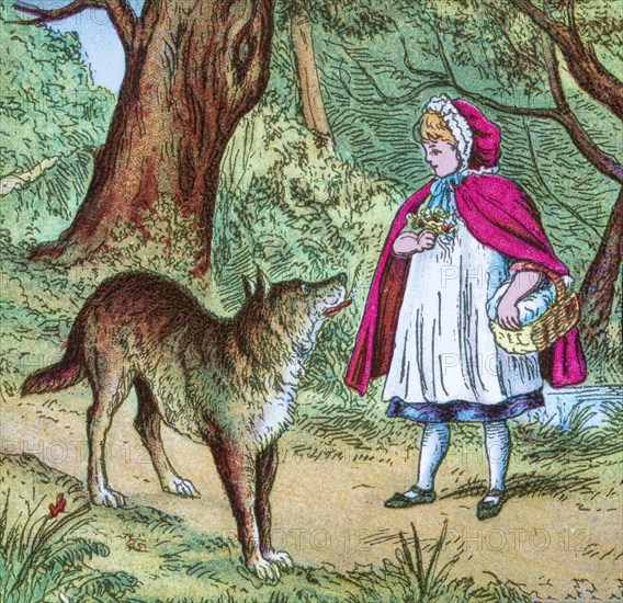 Coloured illustration in a child's storybook