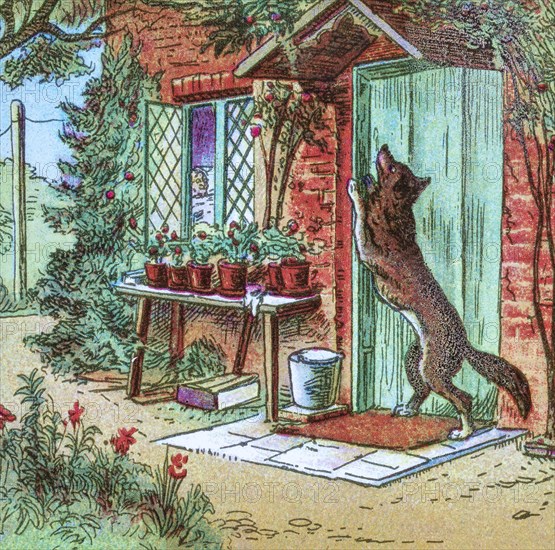 Coloured illustration in a child's storybook