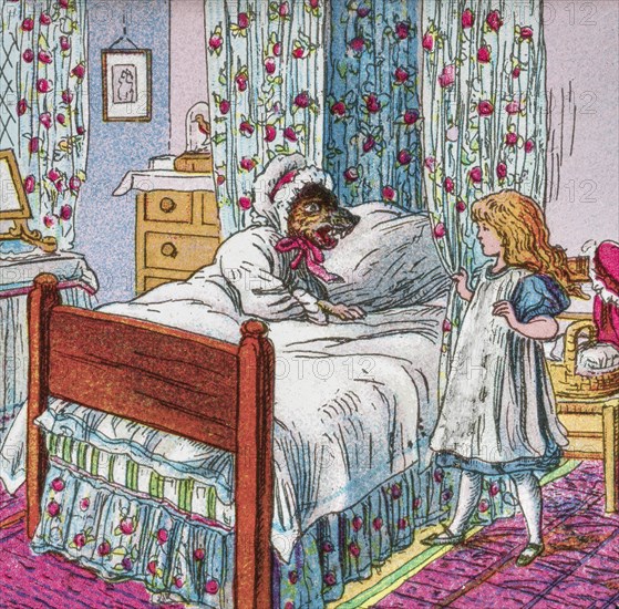 Coloured illustration in a child's storybook