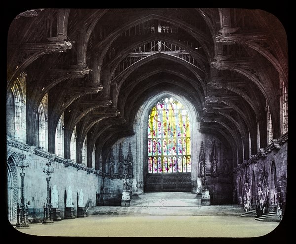 Magic Lantern slide circa 1900 hand coloured views of London