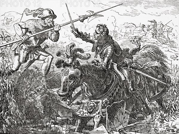 The death of Charles the Bold in battle at Nancy