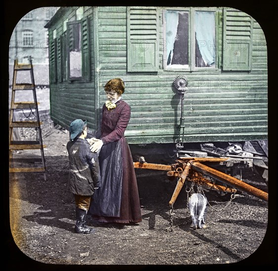 Magic lantern slide circa 1900