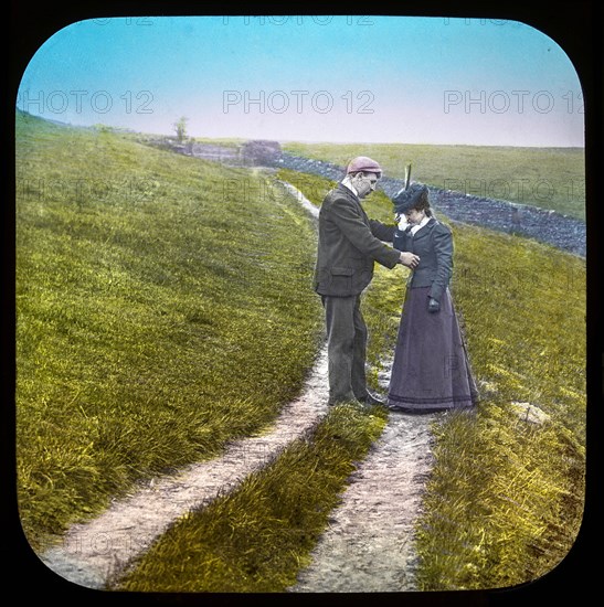 Magic lantern slide circa 1900