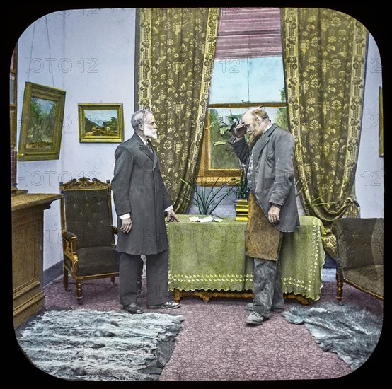 Magic lantern slide circa 1900