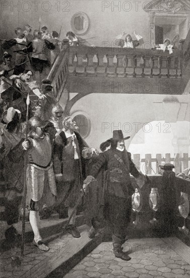 The arrest of Broussel and the leaders of the oppostion in the Paris Parlement