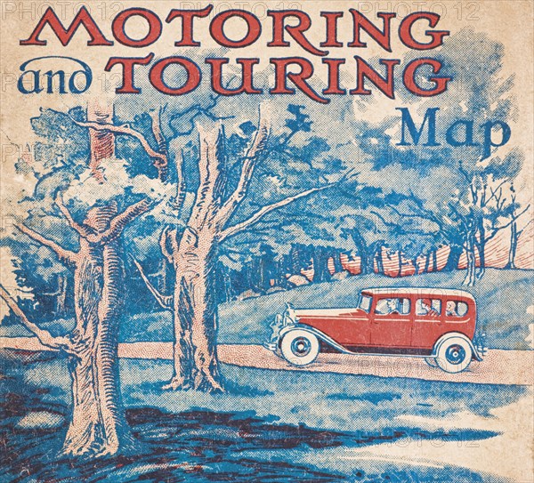 Cover of an English 1920's touring map
