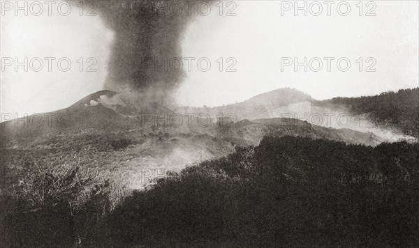 The eruption on 19th November 1910
