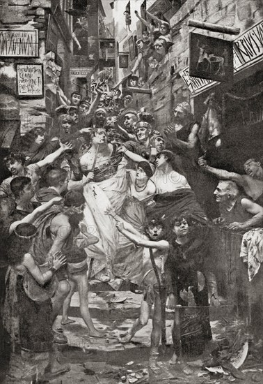 Vitellius dragged through the streets of Rome