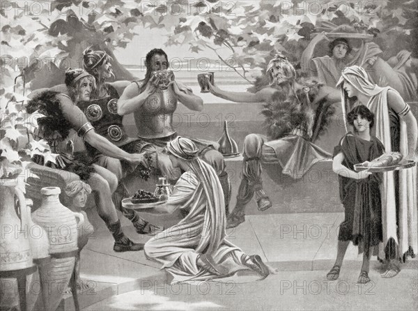 Goths seen surrounded by slaves
