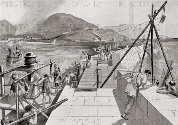 Construction of the Portus Julius