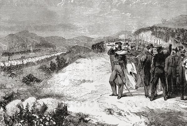 Garibaldi attacked by Italian Troops at the Battle of Aspromonte aka The Day of Aspromonte