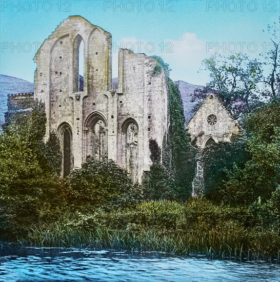 Magic Lantern slide circa 1900 hand coloured