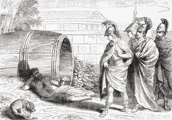 The alleged meeting between Diogenes