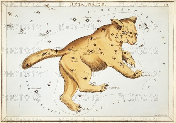 Ursa Major. Card Number 9 from Urania's Mirror