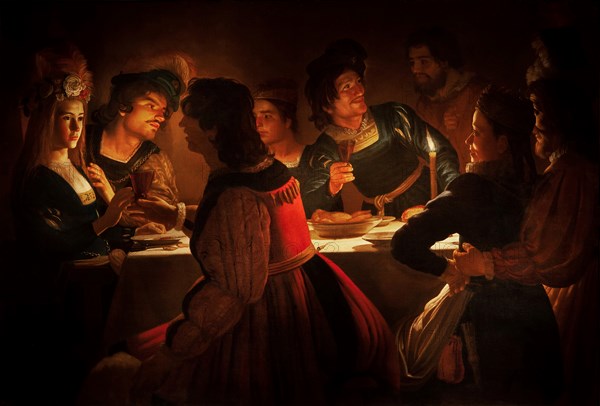 Title of the work Feast Scene with a Young Married Couple