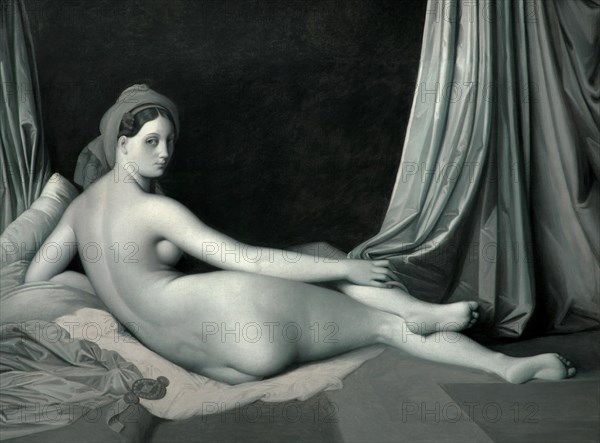 Grande odalisque (version en grisaille)