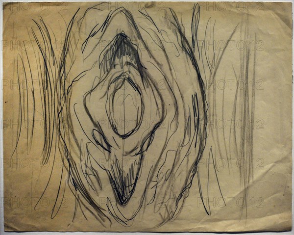 Edvard Munch, Sketch of a Vulva, ca