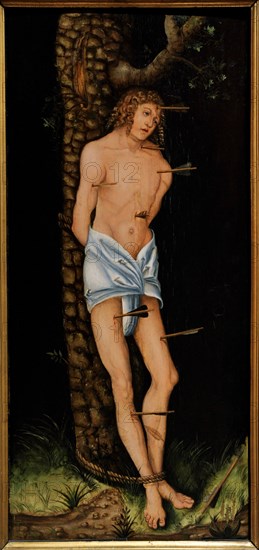 Saint Sebastian, 1543, by workshop of Lucas Cranach the Elder, National Gallery